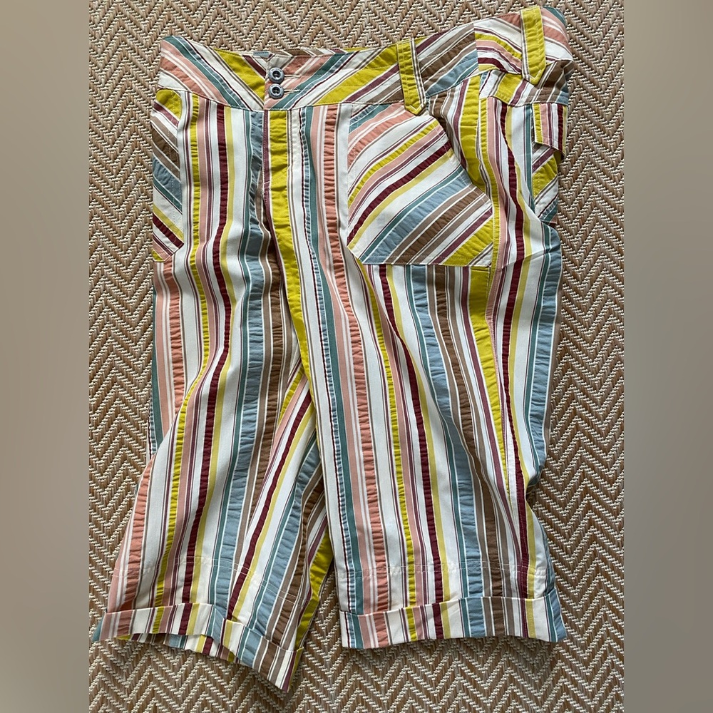 Patagonia Water Girl Netty Capris Wakame Sunshine Size 12